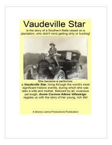 Vaudeville Star Annie Corinne Atkins Villastrigo